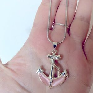 Sterling Silver Anchor Necklace *925 stamped*
